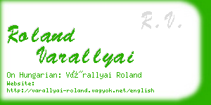 roland varallyai business card